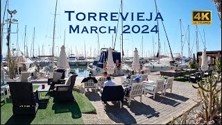 4K Torrevieja Costa Blanca⎮March 2024⎮Saturday Morning Walking Tour heading to the Promenade 🇪🇸 [upl. by Ggerg799]