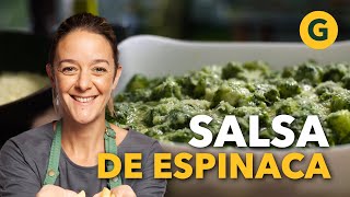 RECETA para hacer SALSA a base de ESPINACA 🥬 por Juli Oriolo  El Gourmet [upl. by Sucramrej532]