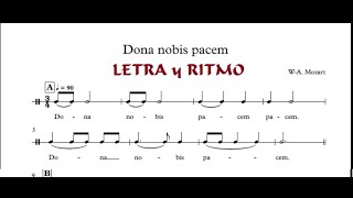 Dona Nobis Pacem  Canon a tres voces 2 RITMO Y LETRA  Recursos Para el Aula de CoroEscolanía [upl. by Corson650]