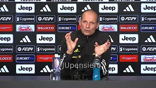 Conferenza stampa ALLEGRI pre JuveNapoli quotAgli attacchi di De Laurentiis e Borghi dico Pogbaquot [upl. by Elata938]