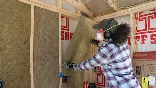 How to Insulate a Shed  Thrift Diving [upl. by Arluene]