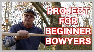 How to Make Your First Long Bow from a Sapling Light Weight Longbow for Beginners [upl. by Aufa]