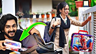 I HACKED DUDYS COLLEGE BAG 🤣🤣🤣ചീഞ്ഞ FOOD വെച്ചു l UNBOXINGDDUE [upl. by Lillywhite]