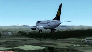 Landung Kassel Calden LH 737300 [upl. by Yliah664]