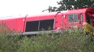 Lliswerry Church train Bridge Freightliner trains [upl. by Brady]