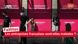 Faillites  Les entreprises françaises sontelles malades [upl. by Jerman535]