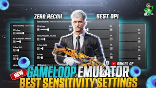 Pubg Mobile 33 UPDATE  Gameloop Best  No Recoil Sensitivity Settings For Emulator 2024 [upl. by Latisha]