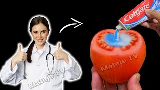 How to use colgate with tomatoes is simple [upl. by Ecilegna]