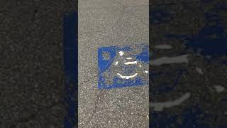 Painted Handicap Parking Symbols [upl. by Nnaes]