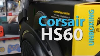 Corsair HS60 Gaming Headsets Unboxing [upl. by Selia]