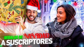 DOY REGALOS A SUSCRIPTORES POR LA CALLE EN NAVIDAD  TheGrefg [upl. by Ahsaei]