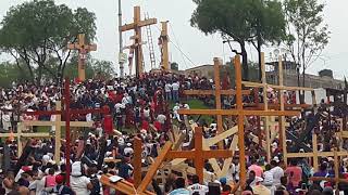 Semana Santa en Iztapalapa 2018 crucifixión [upl. by Lust]