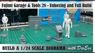 How to build a 124 scale garage diorama  Beginner Buildz pt1 494 Garage S1 Ep6 [upl. by Atteyek]