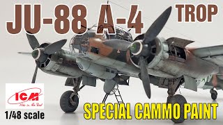 Junkers JU88 A4 Trop  ICM 148 scale [upl. by Catha315]