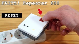 FRITZ Repeater 600 WiFi extender • Factory reset [upl. by Eiramanin453]