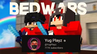 I made YugPlayz play BEDWARS [upl. by Thalia630]