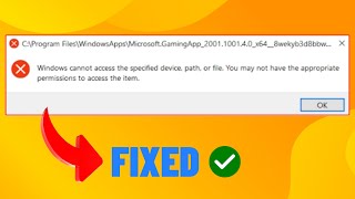 Fix Windows Cannot Access the Specified Device path or file  1 solution  fixed  2023 [upl. by Nomyt]