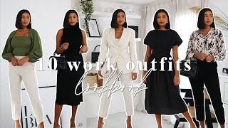 WORK OUTFIT LOOKBOOK  WHAT TO WEAR TO THE OFFICE  NOORIE ANA [upl. by Aysan]