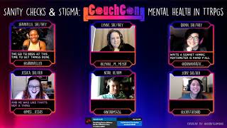 CouchCon Charity Panel quotSanity Checks amp Stigma Mental Health in TTRPGsquot [upl. by Jerrilee]