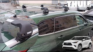 How to Install THULE Roof Cross Bars Toyota Highlander  Toyota Kluger [upl. by Hnaht951]