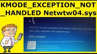 Intel Wireless WiFi Link driver failed KMODEEXCEPTIONNOTHANDLED Windows 10 Netwtw04sys [upl. by Assen]