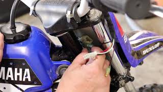 Yamaha PW50 Throttle Housing Replacement [upl. by Danni]