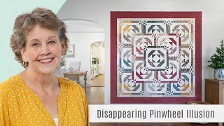 How to Make a Disappearing Pinwheel Illusion Quilt  Free Quilting Tutorial [upl. by Nelubez]