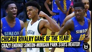 CHICAGO RIVALRY GAME OF THE YEAR SIMEON vs MORGAN PARK LAST SECOND SHOT ACE WOLF vs BLACK CAT [upl. by Ainitsirk792]