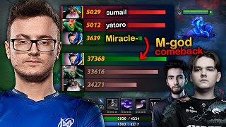 How Miracle DEALS against Yatoro and SumaiL dominating EPIC Comeback [upl. by Ahsauqal]