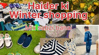 Haider ki winter shoppingSardio ki sugatMix sabzi banai🥰 [upl. by Carmel]