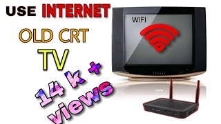 Use the internet in old CRT TV  Connect your mobile data  wifi set top box [upl. by Henke]