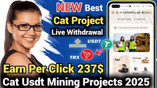 Earn Daily Free Usdt Per Click  New Latest Usdt Mining Website 2025  Free Usdt Mining Site Today [upl. by Bonucci39]