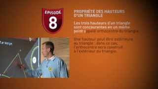 Maths 5eme 8  hauteurs et médianes du triangle [upl. by Notnats]