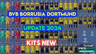 PES 2021 BVB Borussia Dortmund Kit Pack Update April 20232024 [upl. by Hodgson]