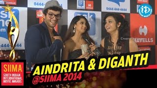 Aindrita Ray and Diganth at SIIMA 2014 Awards Malaysia [upl. by Killam]