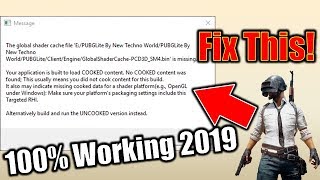 GlobalShaderCachePCD3DSM4bin is missing fix  pubg pc lite error fix [upl. by Huntley]