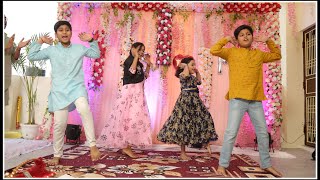 Brides Cute Little Cousins  Kids Group Dance  London Thumakda  Engagement Day  Meenu Goswami [upl. by Enirac]