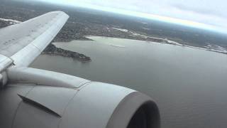 Boeing 767300 American Airlines Takeoff Boston HD 1080p [upl. by Anaerda453]