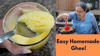 How to Make Ghee  Indian Clarified Butter Recipe [upl. by Enyrhtak179]