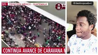 caravana de Hondureños  Reacción Destino positivo [upl. by Adigun]