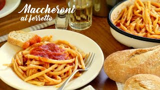 Maccheroni al Ferretto  Fusilli al Fierrito  Fideos Caseros [upl. by Schaumberger]