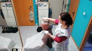 Punishment head shave by wife 💈✂️ [upl. by Amice]