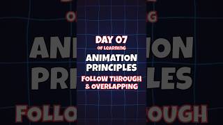 Day 07  Follow Through and Overlapping Action animation animationprinciples [upl. by Hploda]