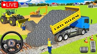 JCB 3DX Backhoe Loader Driving 🔴 Live Bus Simulator Indonesia gameplay 12345 jcb live indonesia [upl. by Jurkoic305]