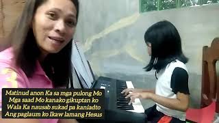 MATINUDANON KA singing and playing with my daughter Matinudanonka churchmusic [upl. by Huntington]