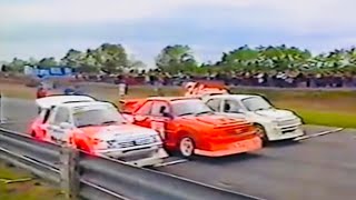 1989 Group B European Rallycross Audi Quattro S1 Peugeot 205 T16 MG Metro 6R4 Mondello Park [upl. by Arta]