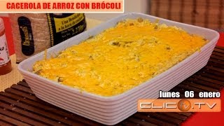 CACEROLA DE ARROZ CON BRÓCOLI [upl. by Nairred]