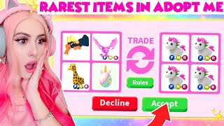 I ONLY Traded Items That Will NEVER COME BACK To Adopt Me Roblox Adopt Me Trading [upl. by Trbor]