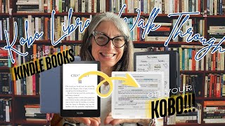 Kobo Libra 2 Color EInk Walkthrough and Converting Kindle Books for Kobo [upl. by Ahsotal]