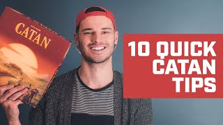 10 QUICK tips for Settlers of CATAN  Tips Tricks amp Strategies [upl. by Mccallum]